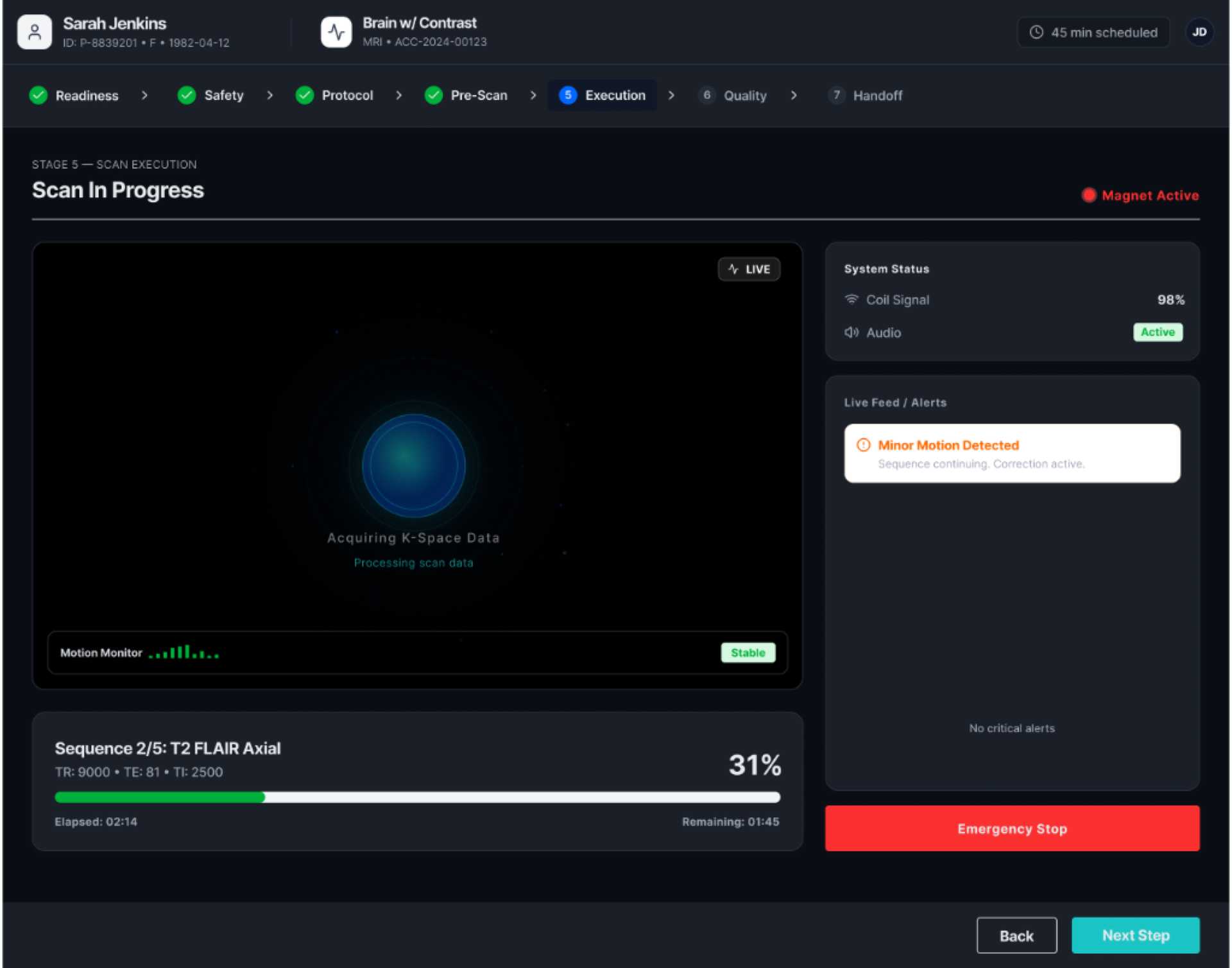 04 — Scan Execution & Live Monitoring Interface